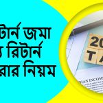 ট্যাক্স রিটার্ন জমা দেয়া এবং শূন্য রিটার্ন দাখিল করার নিয়ম